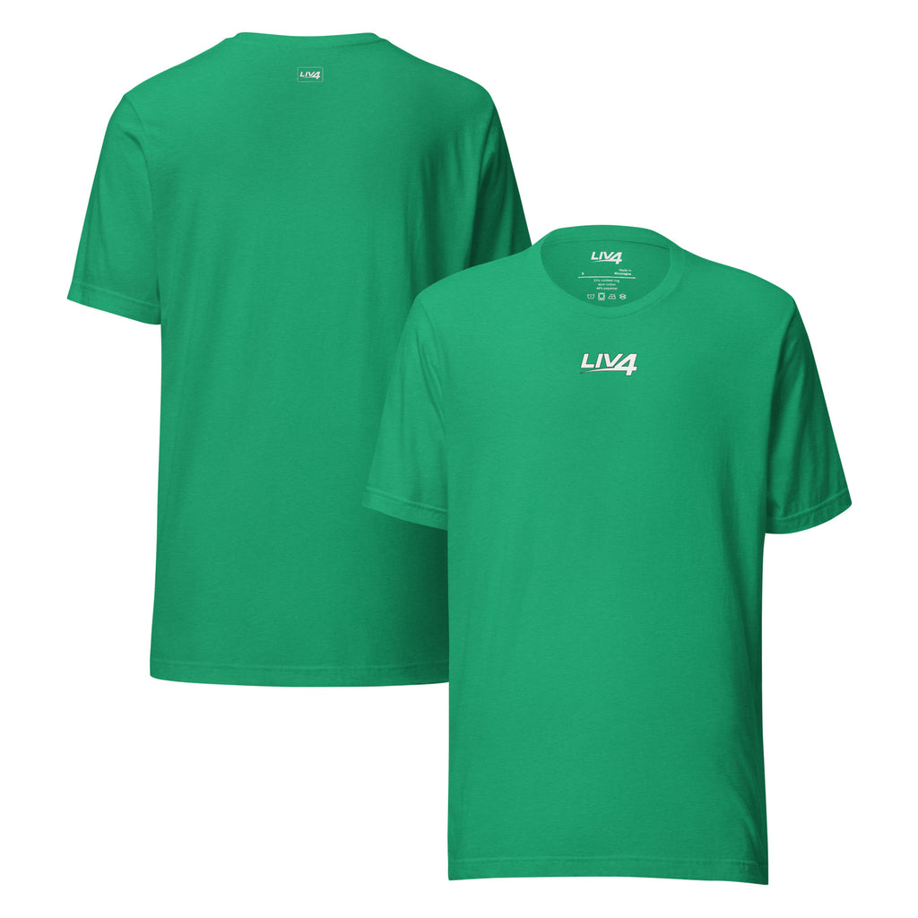 LIV 4 Unisex Soft Lightweight T-shirt | White Logo