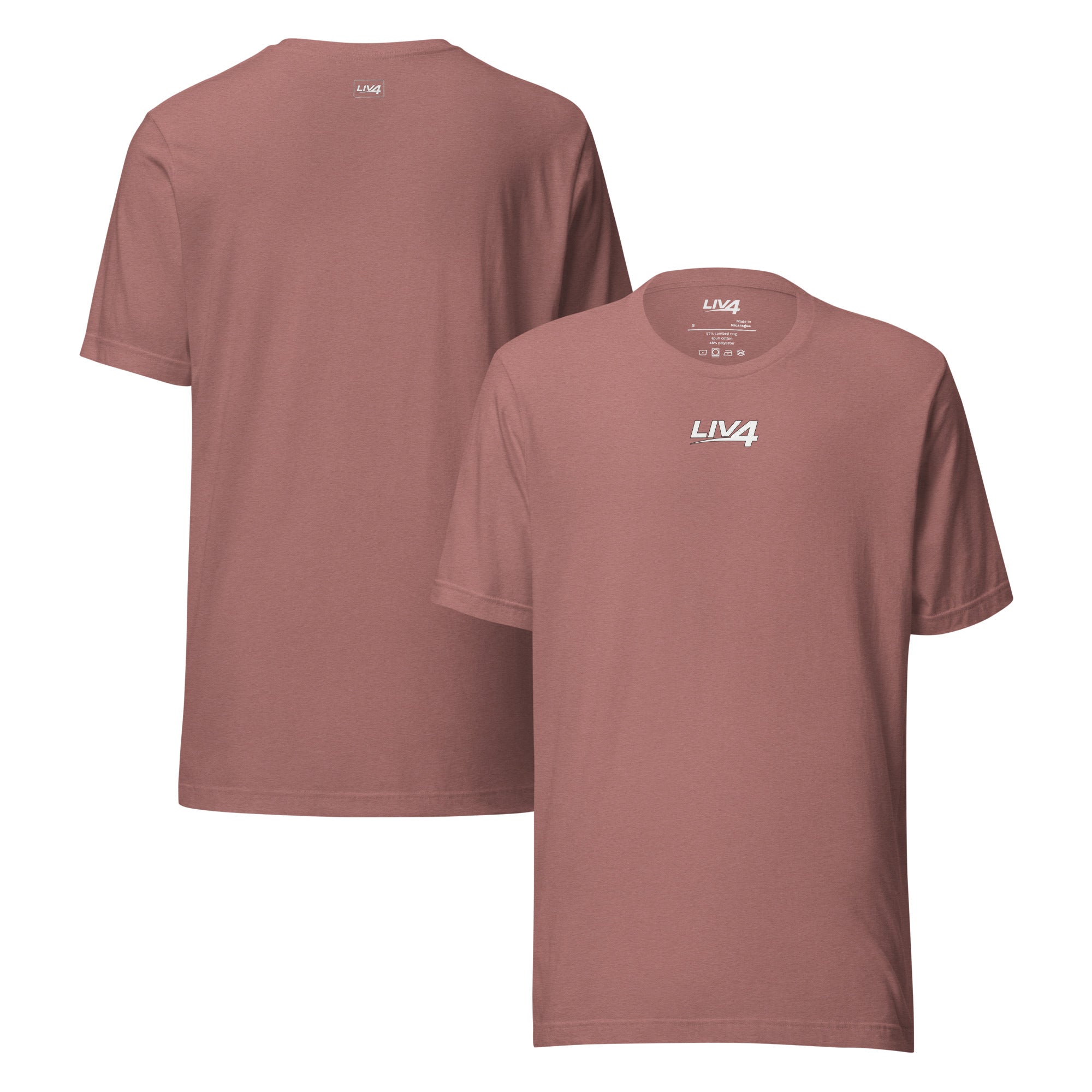 LIV 4 Unisex Soft Lightweight T-shirt | White Logo