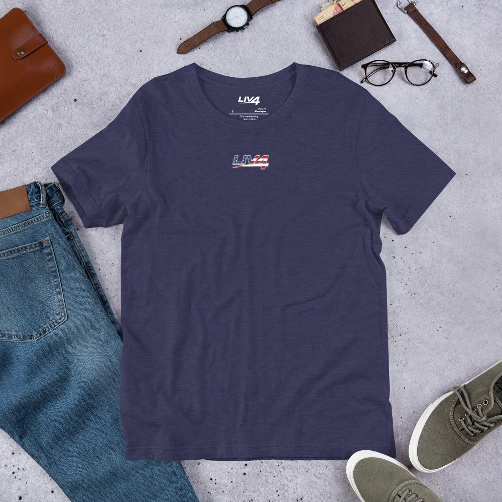 LIV 4 Patriotic Unisex T-Shirt | Small Logo