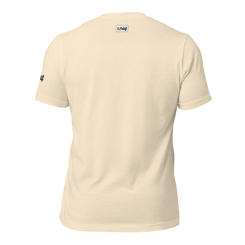 LIV 4 Soccer with USA Flag Unisex T-Shirt