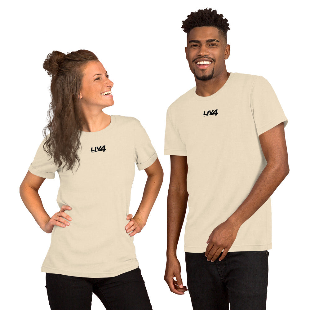 LIV 4 Unisex Soft Lightweight T-shirt | Black Logo