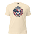 LIV 4 Soccer with USA Flag Unisex T-Shirt