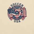 LIV 4 Soccer with USA Flag Unisex T-Shirt
