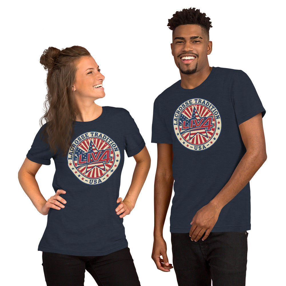 LIV 4 Lacrosse Tradition USA Unisex T-Shirt
