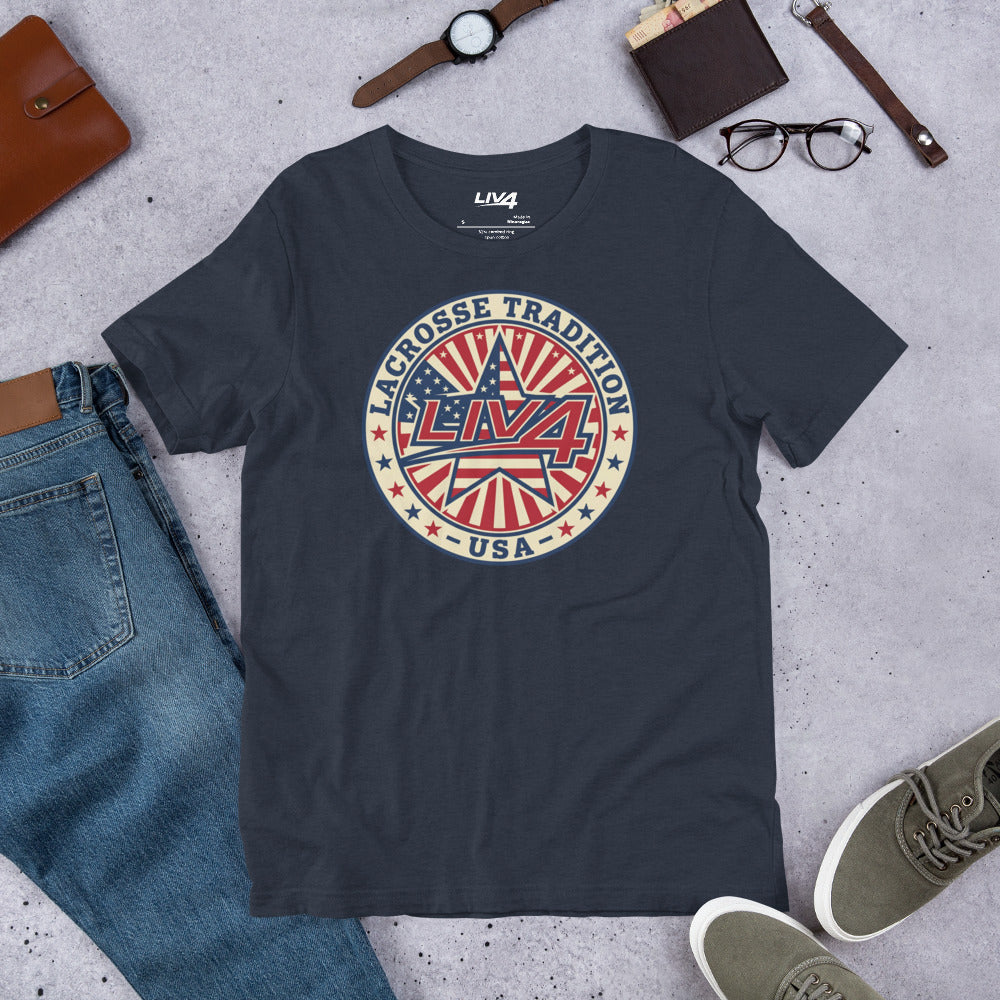 LIV 4 Lacrosse Tradition USA Unisex T-Shirt