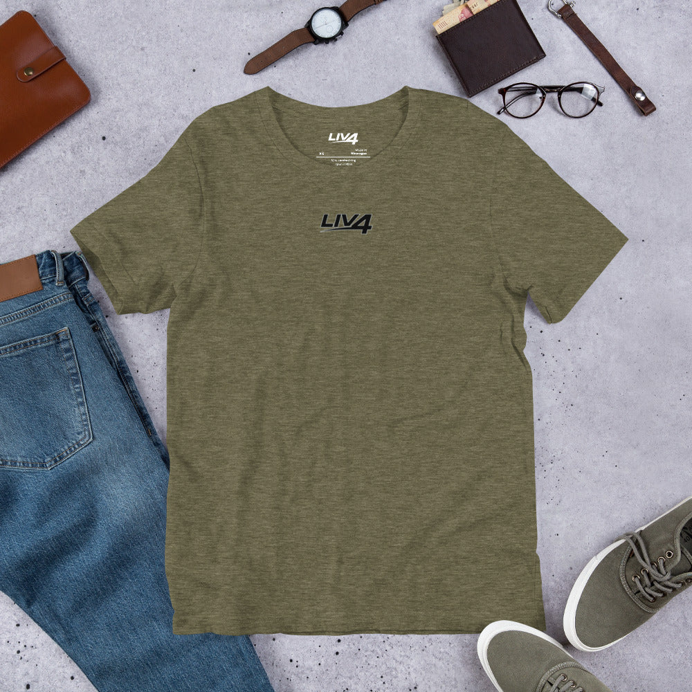 LIV 4 Unisex Soft Lightweight T-shirt | Black Logo