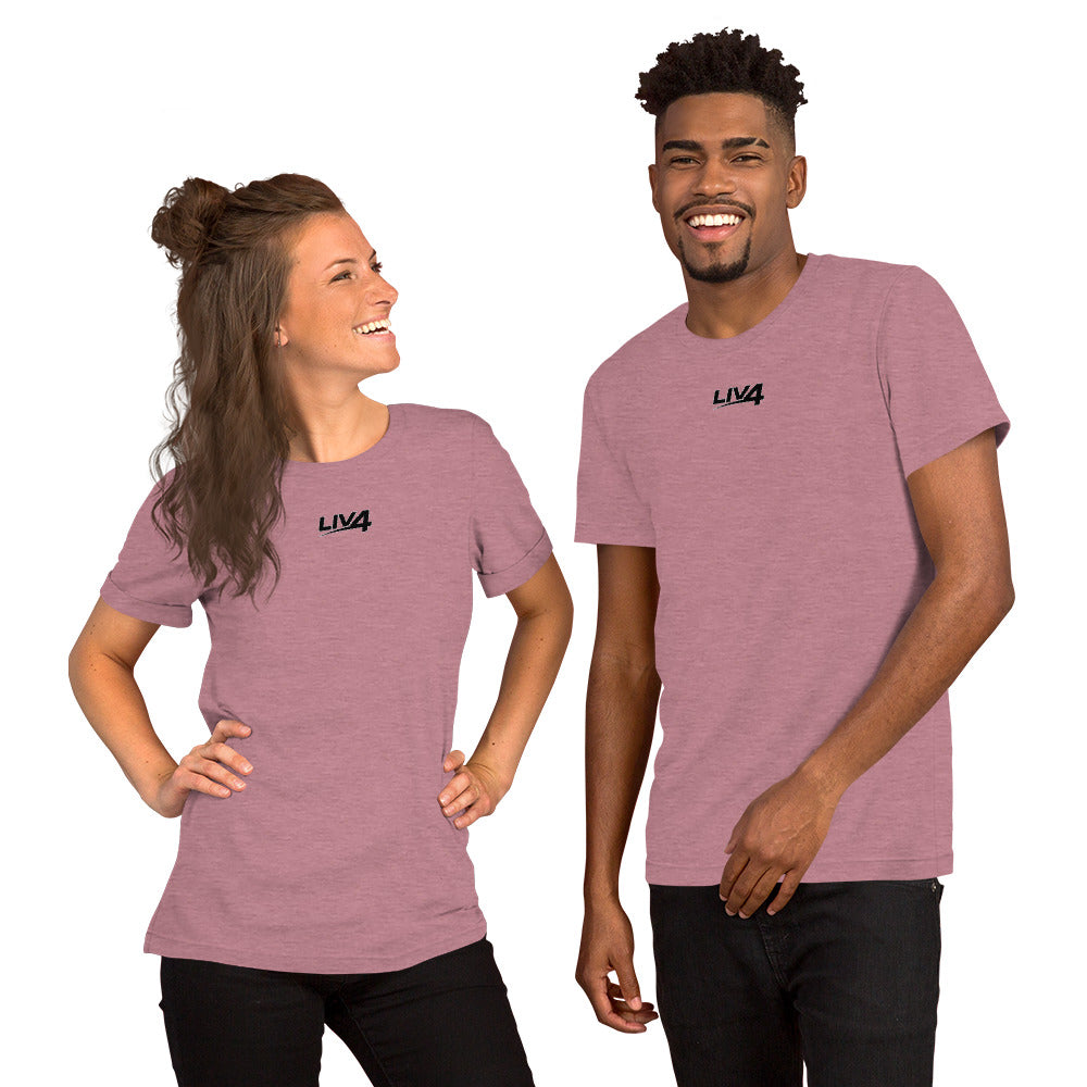 LIV 4 Unisex Soft Lightweight T-shirt | Black Logo