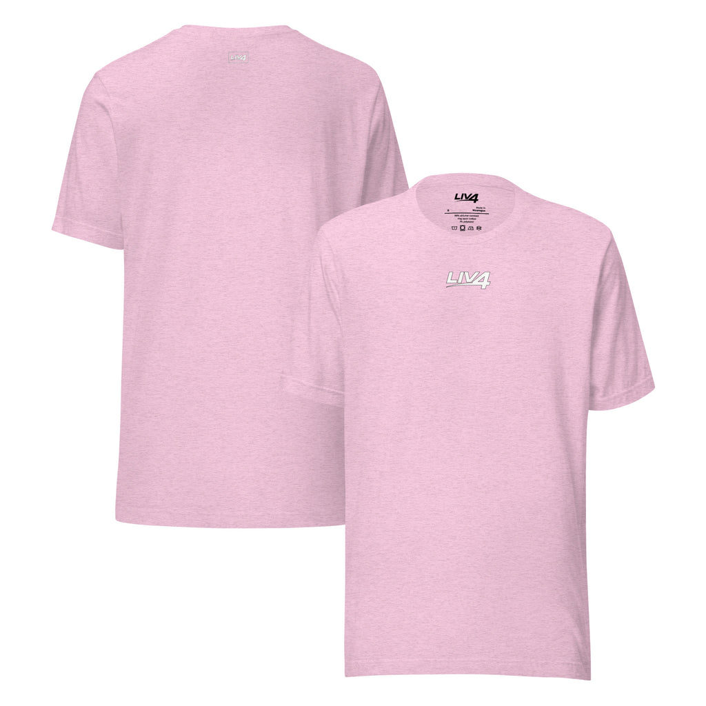 LIV 4 Unisex Soft Lightweight T-shirt | White Logo