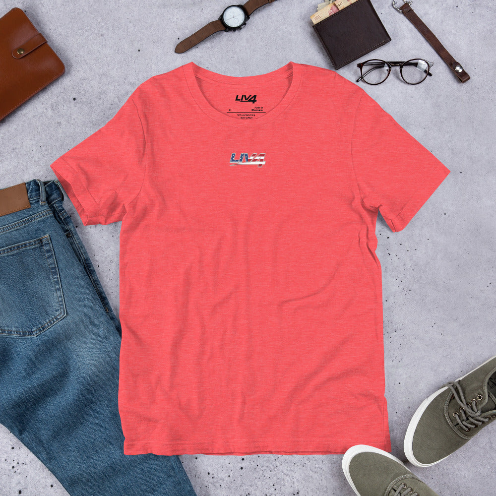 LIV 4 Patriotic Unisex T-Shirt | Small Logo