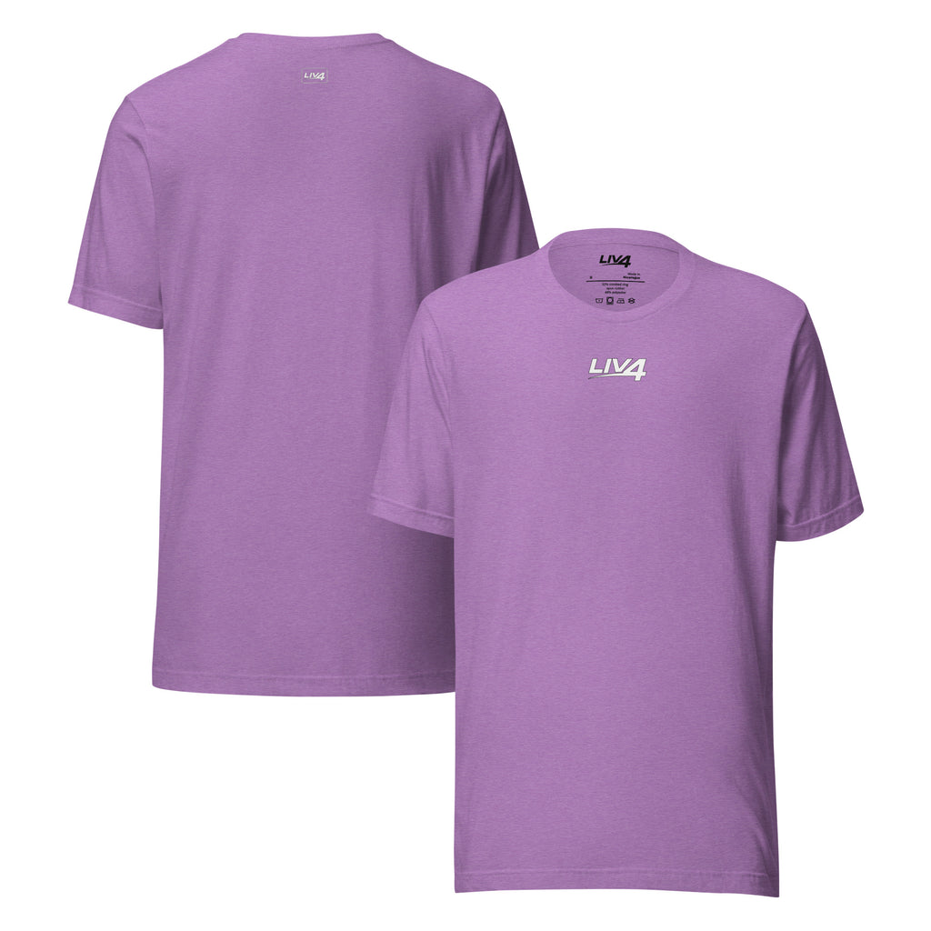 LIV 4 Unisex Soft Lightweight T-shirt | White Logo