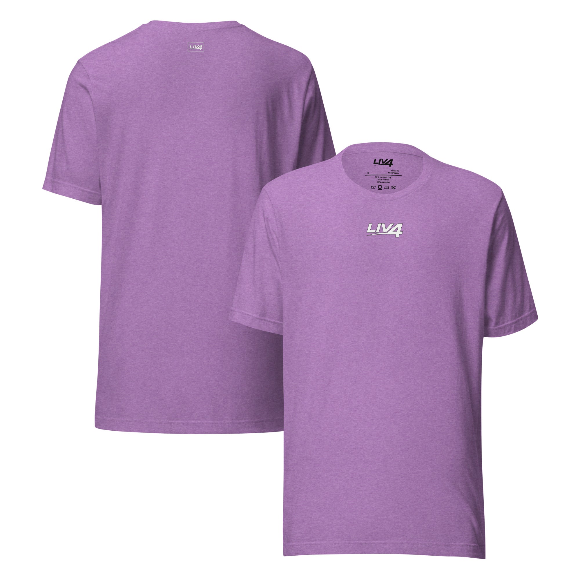 LIV 4 Unisex Soft Lightweight T-shirt | White Logo