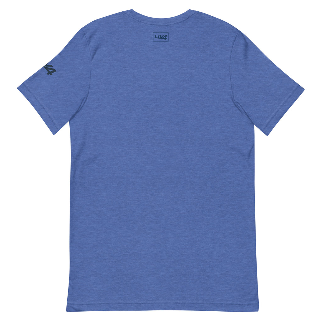 LIV 4 Soccer with USA Flag Unisex T-Shirt