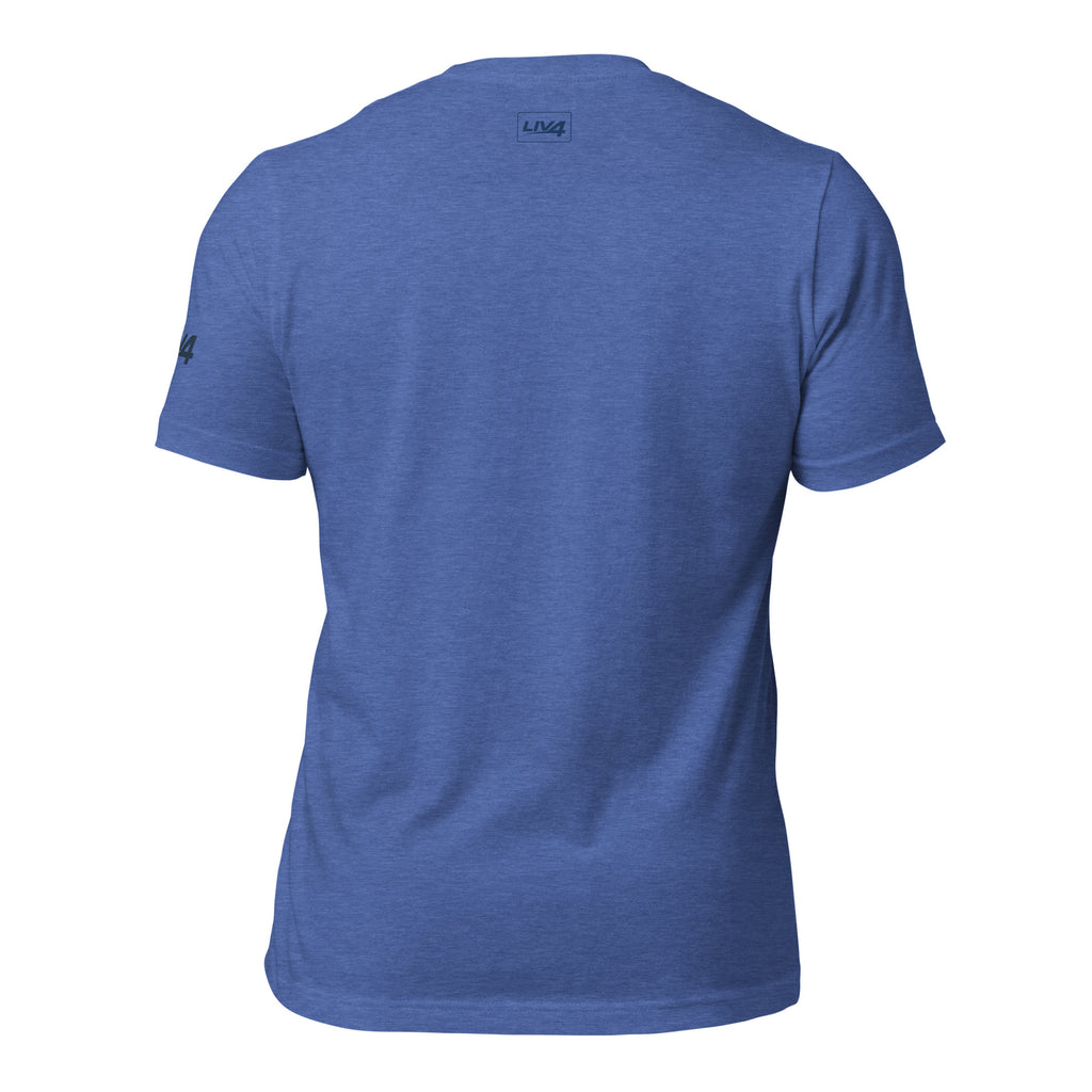 LIV 4 Soccer with USA Flag Unisex T-Shirt