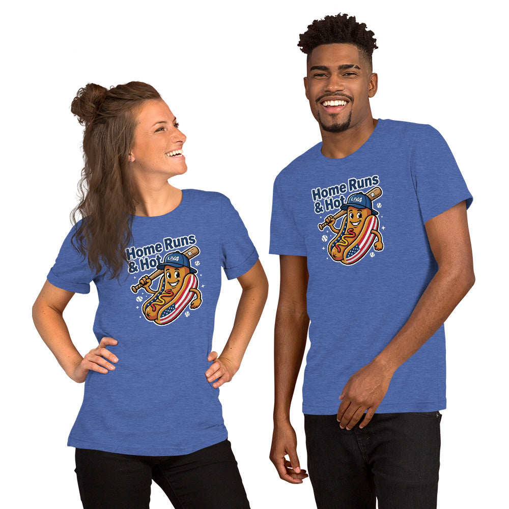 LIV 4 Home Runs & Hot Dogs Baseball Unisex T-Shirt