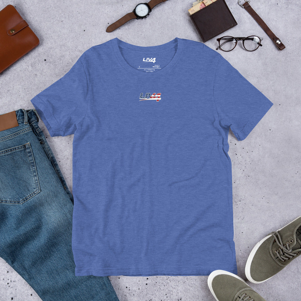 LIV 4 Patriotic Unisex T-Shirt | Small Logo