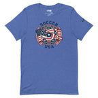 LIV 4 Soccer with USA Flag Unisex T-Shirt
