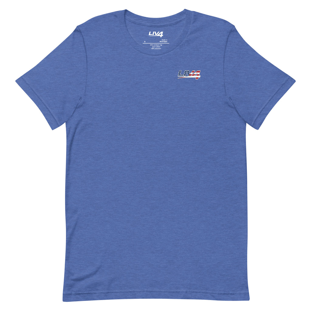 LIV 4 Stars Stripes and Tight Lines Fishing Unisex T-Shirt