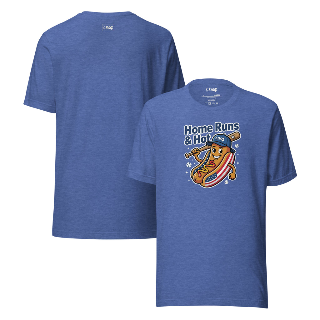 LIV 4 Home Runs & Hot Dogs Baseball Unisex T-Shirt