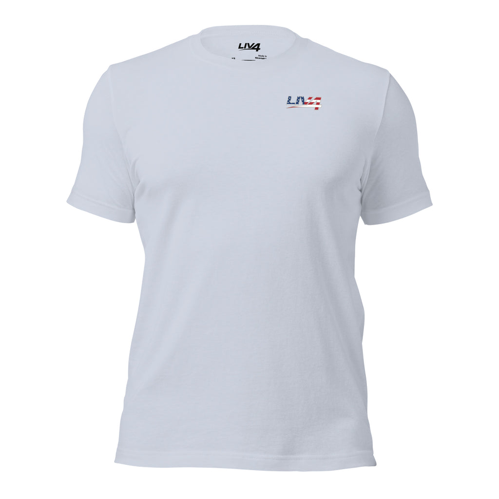 LIV 4 Stars Stripes and Tight Lines Fishing Unisex T-Shirt