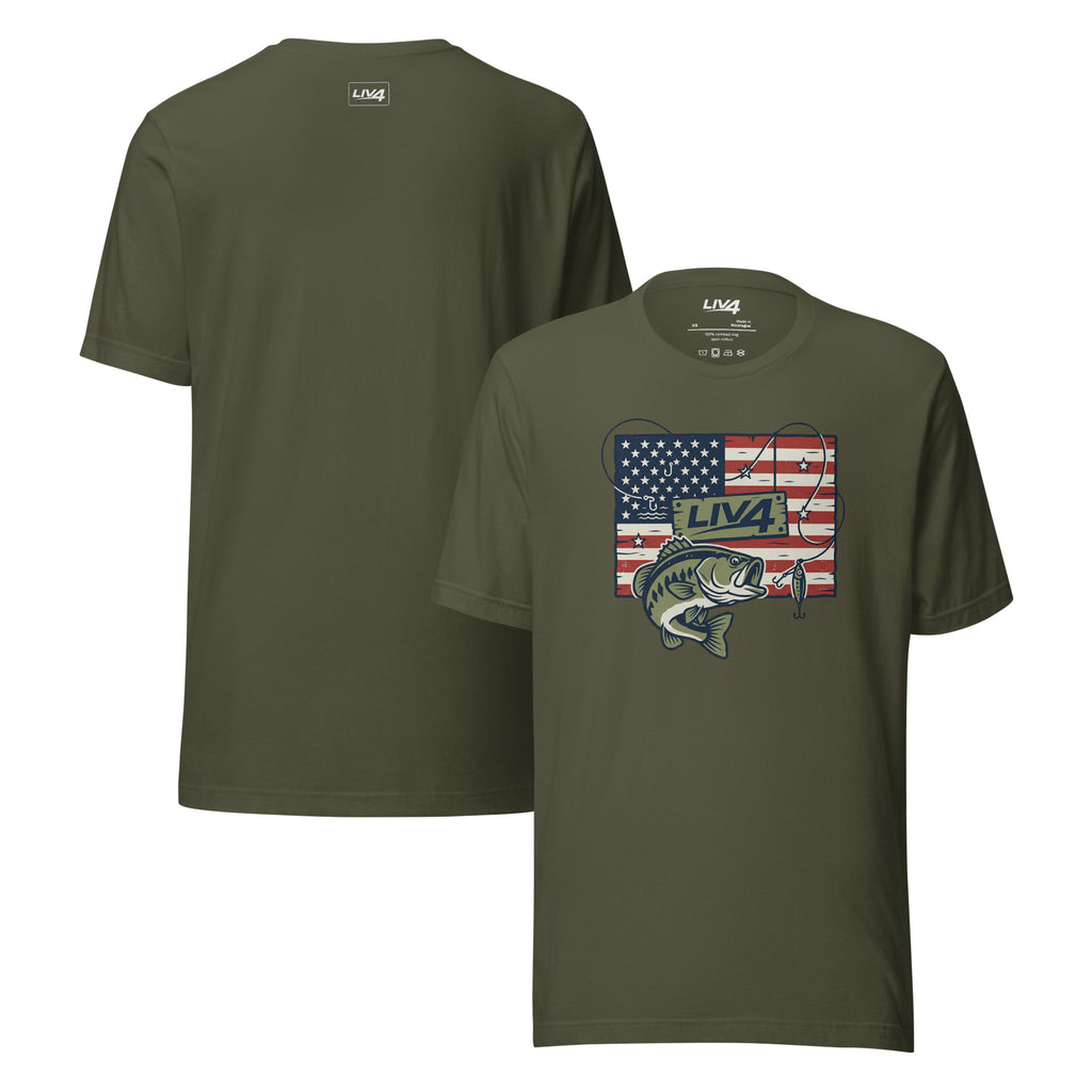 LIV 4 Bass Fishing Unisex T-Shirt