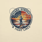 LIV 4 Stars Stripes and Tight Lines Fishing Unisex T-Shirt