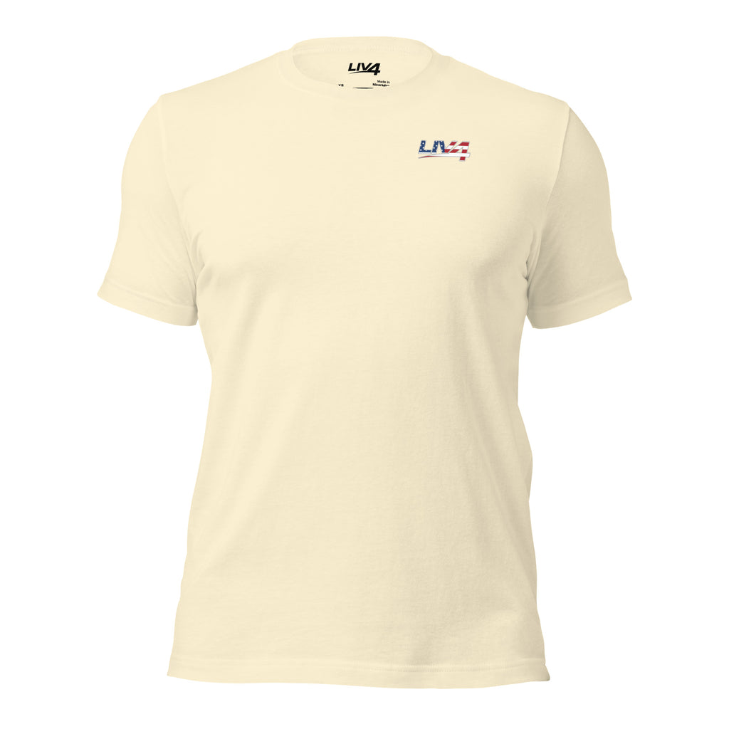LIV 4 Stars Stripes and Tight Lines Fishing Unisex T-Shirt