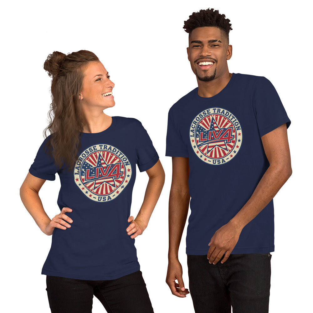LIV 4 Lacrosse Tradition USA Unisex T-Shirt