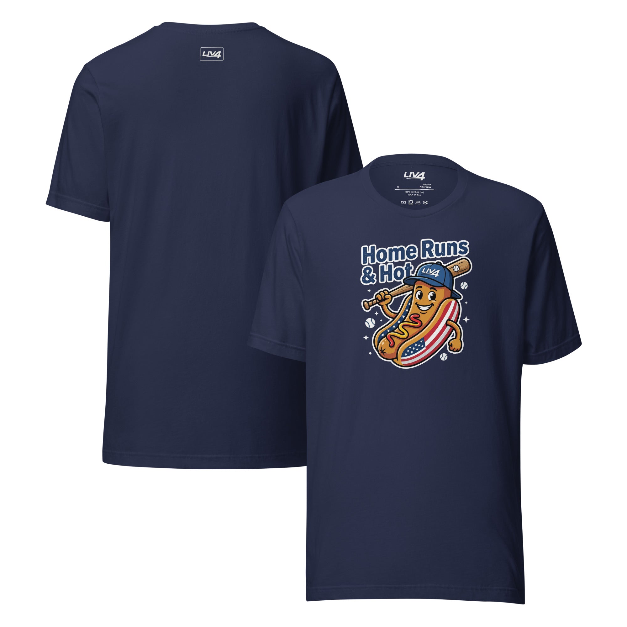 LIV 4 Home Runs & Hot Dogs Baseball Unisex T-Shirt
