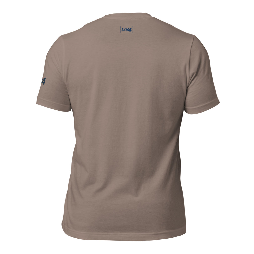 LIV 4 Soccer with USA Flag Unisex T-Shirt