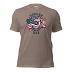LIV 4 Soccer with USA Flag Unisex T-Shirt