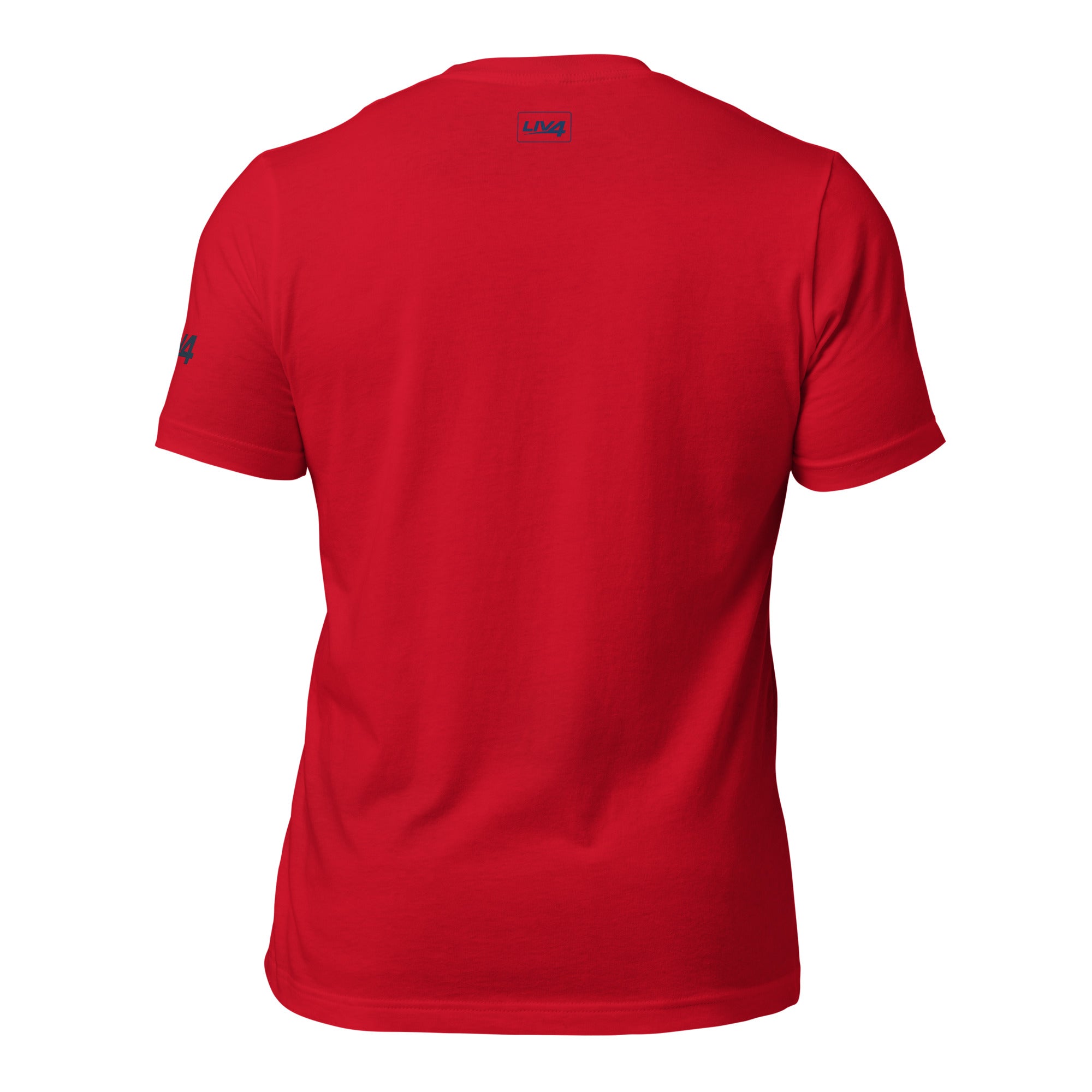 LIV 4 Soccer with USA Flag Unisex T-Shirt