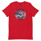 LIV 4 Soccer with USA Flag Unisex T-Shirt