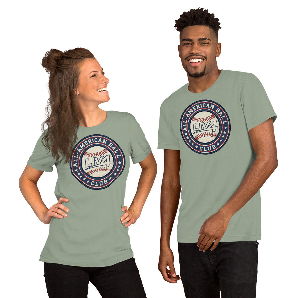 LIV 4 All American Ball Club Baseball Unisex T-Shirt