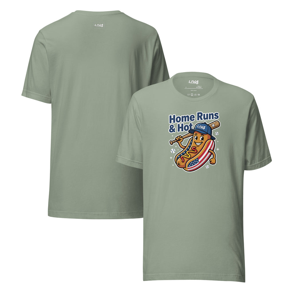 LIV 4 Home Runs & Hot Dogs Baseball Unisex T-Shirt