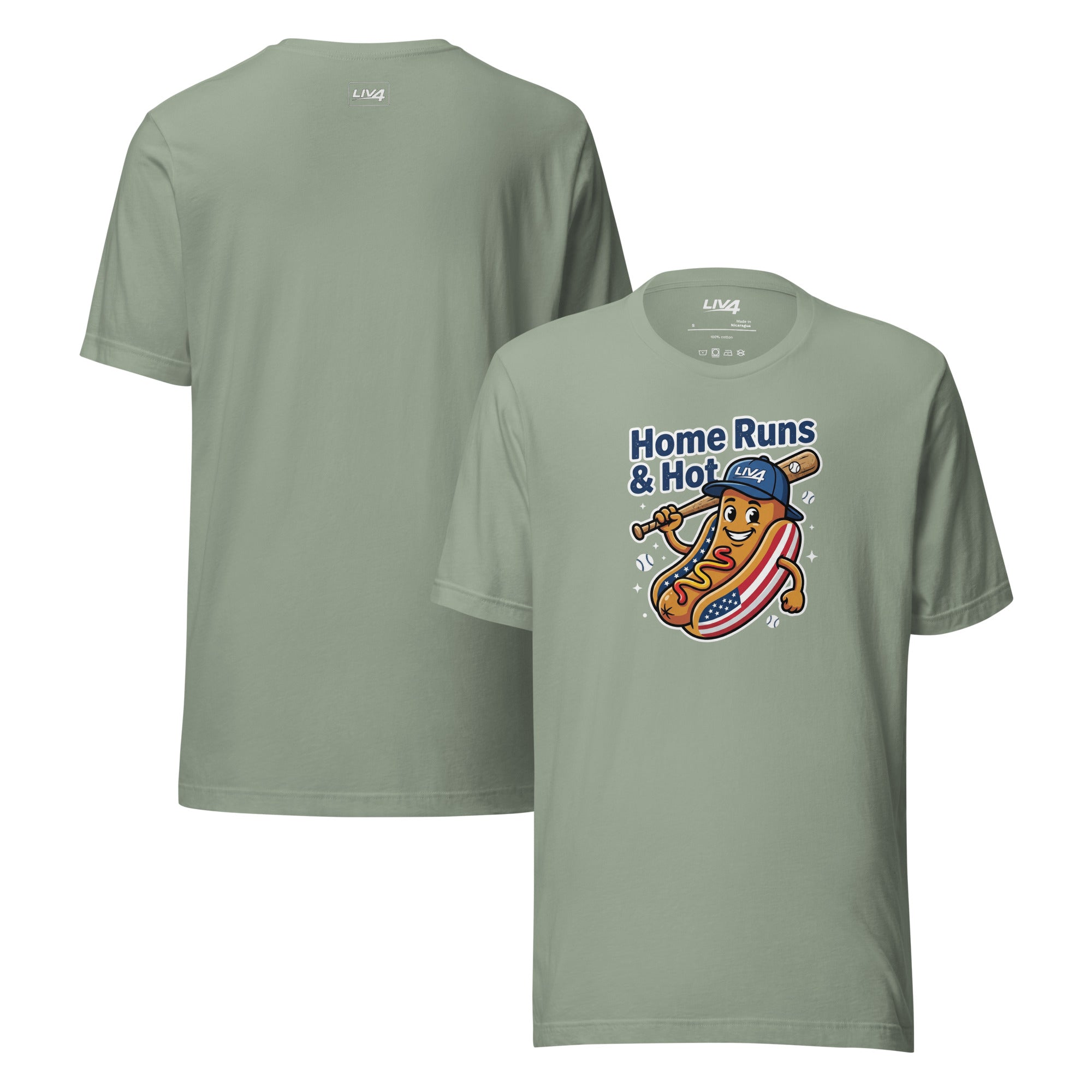 LIV 4 Home Runs & Hot Dogs Baseball Unisex T-Shirt