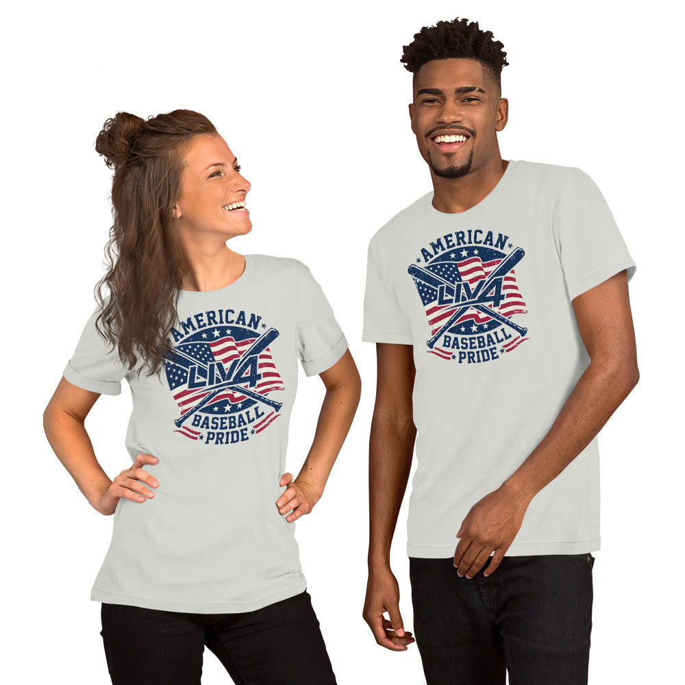 LIV 4 American Baseball Pride Unisex T-Shirt