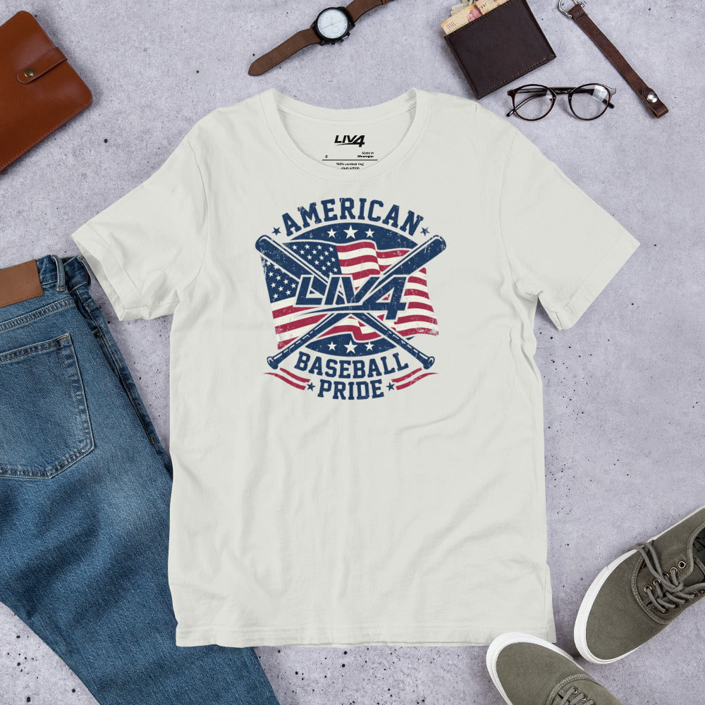 LIV 4 American Baseball Pride Unisex T-Shirt