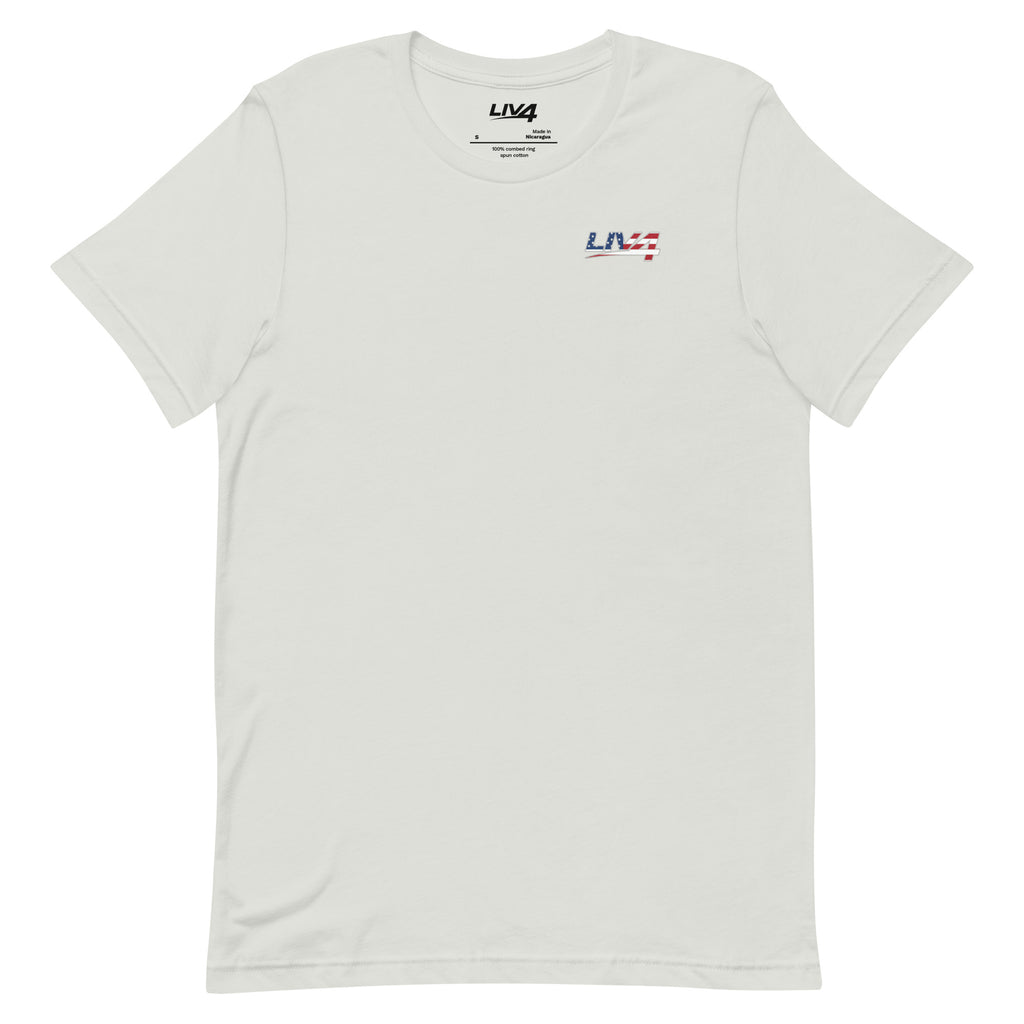LIV 4 Stars Stripes and Tight Lines Fishing Unisex T-Shirt