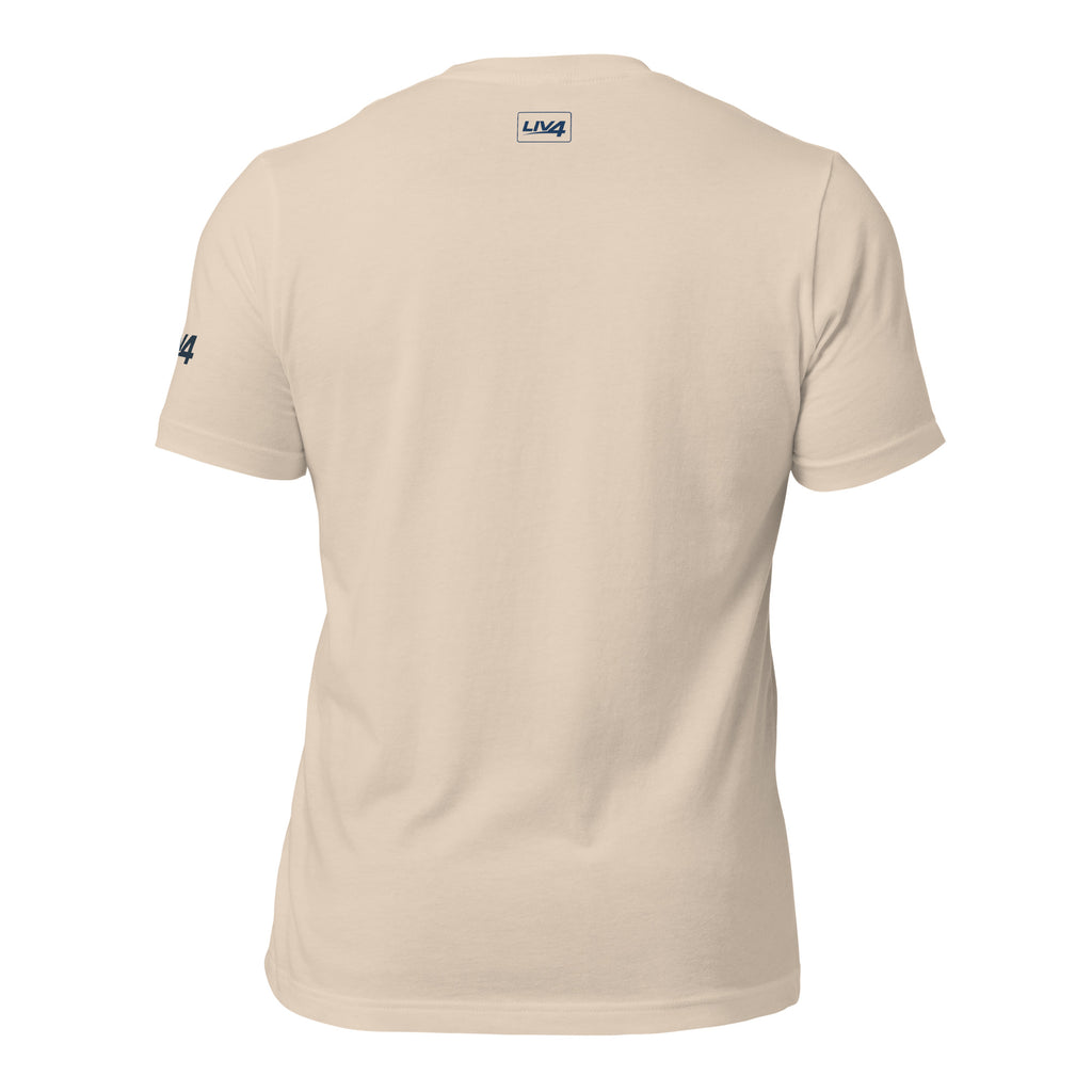 LIV 4 Soccer with USA Flag Unisex T-Shirt