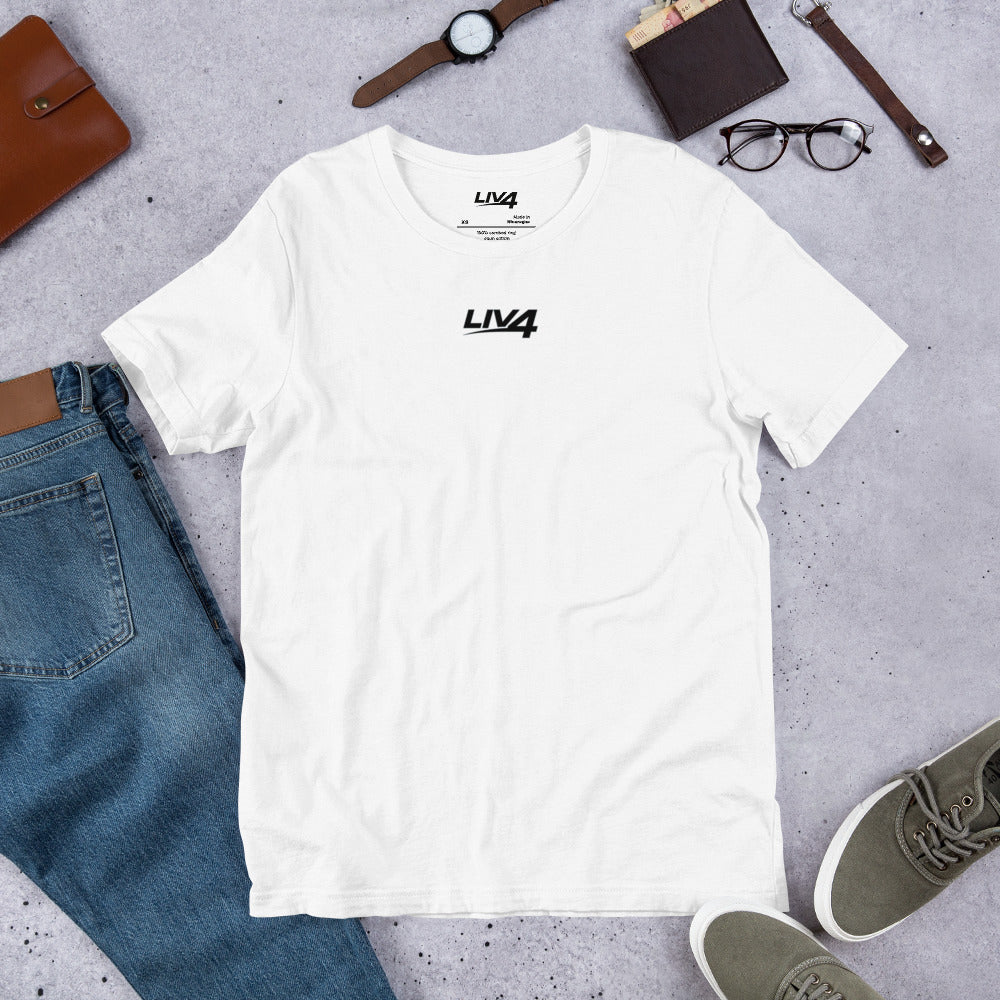 LIV 4 Unisex Soft Lightweight T-shirt | Black Logo