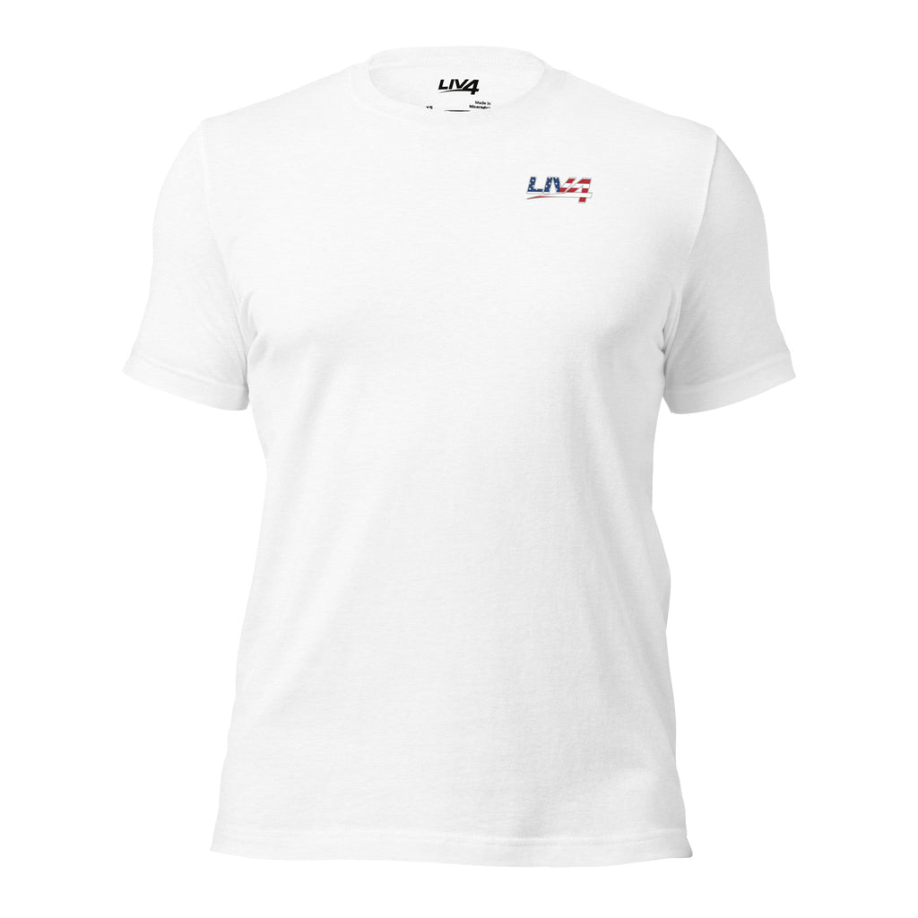 LIV 4 Stars Stripes and Tight Lines Fishing Unisex T-Shirt