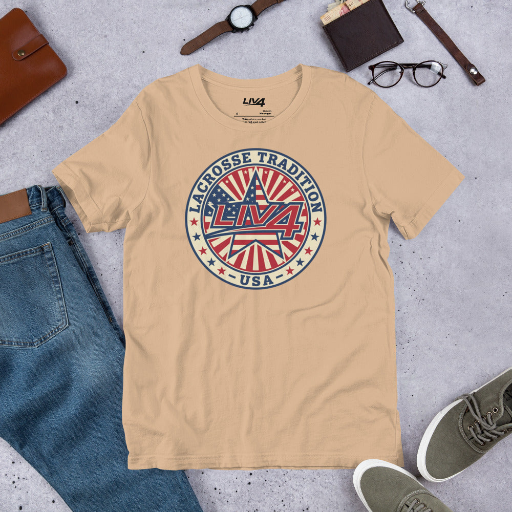 LIV 4 Lacrosse Tradition USA Unisex T-Shirt
