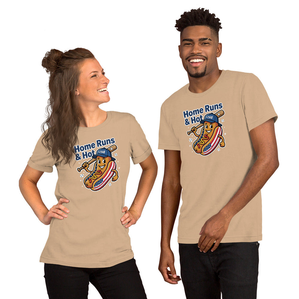 LIV 4 Home Runs & Hot Dogs Baseball Unisex T-Shirt