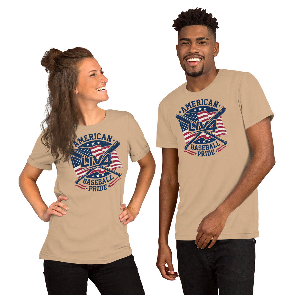LIV 4 American Baseball Pride Unisex T-Shirt
