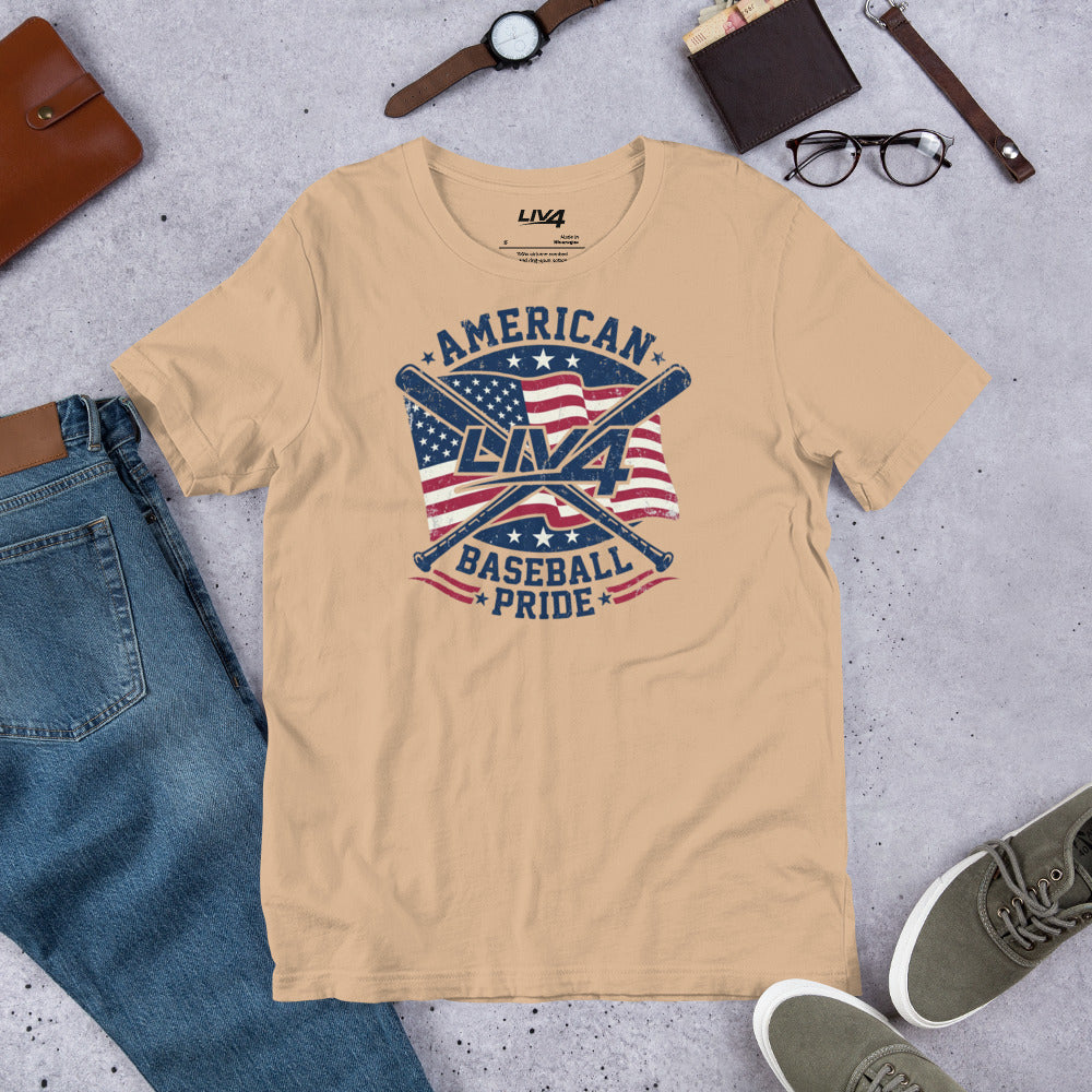 LIV 4 American Baseball Pride Unisex T-Shirt