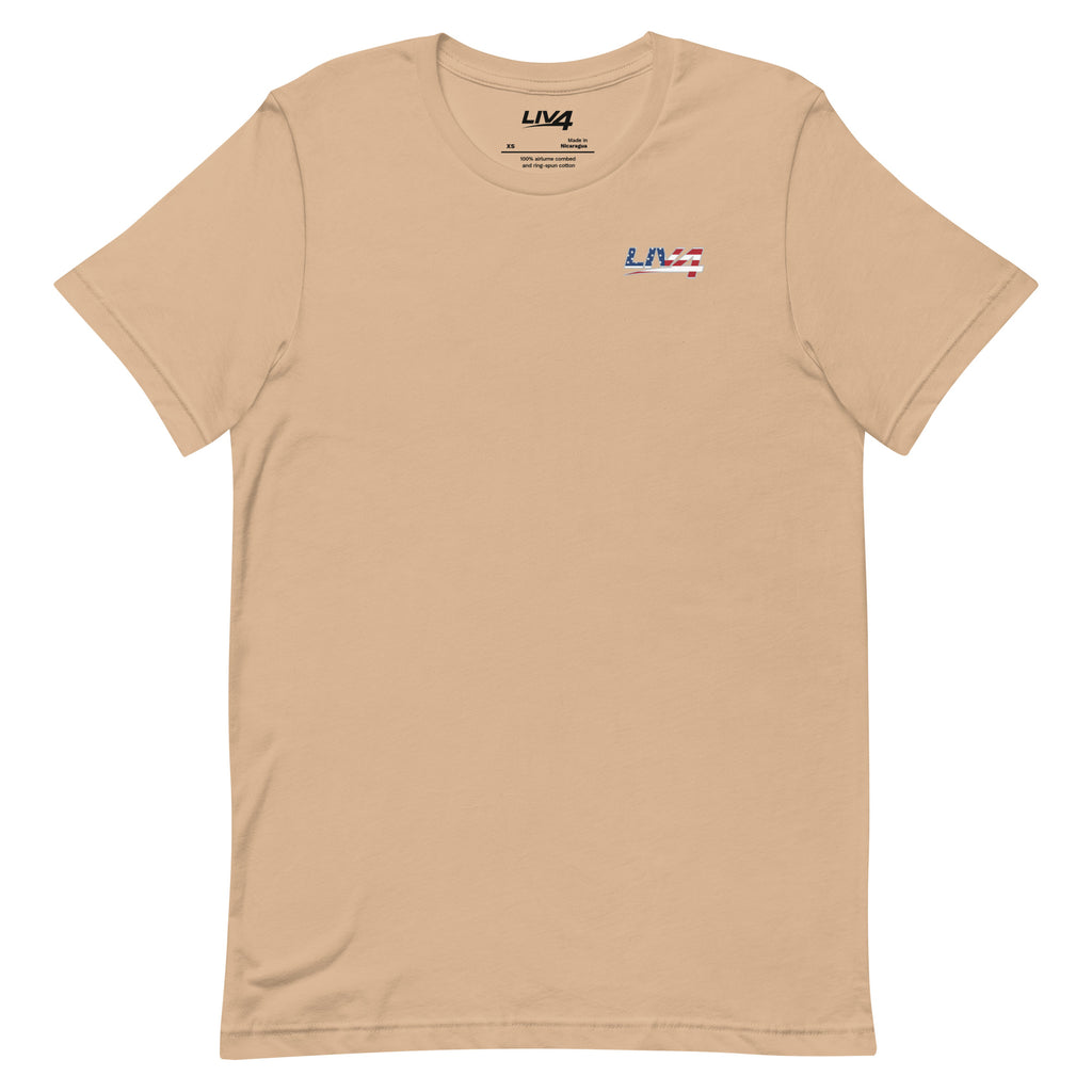 LIV 4 Stars Stripes and Tight Lines Fishing Unisex T-Shirt
