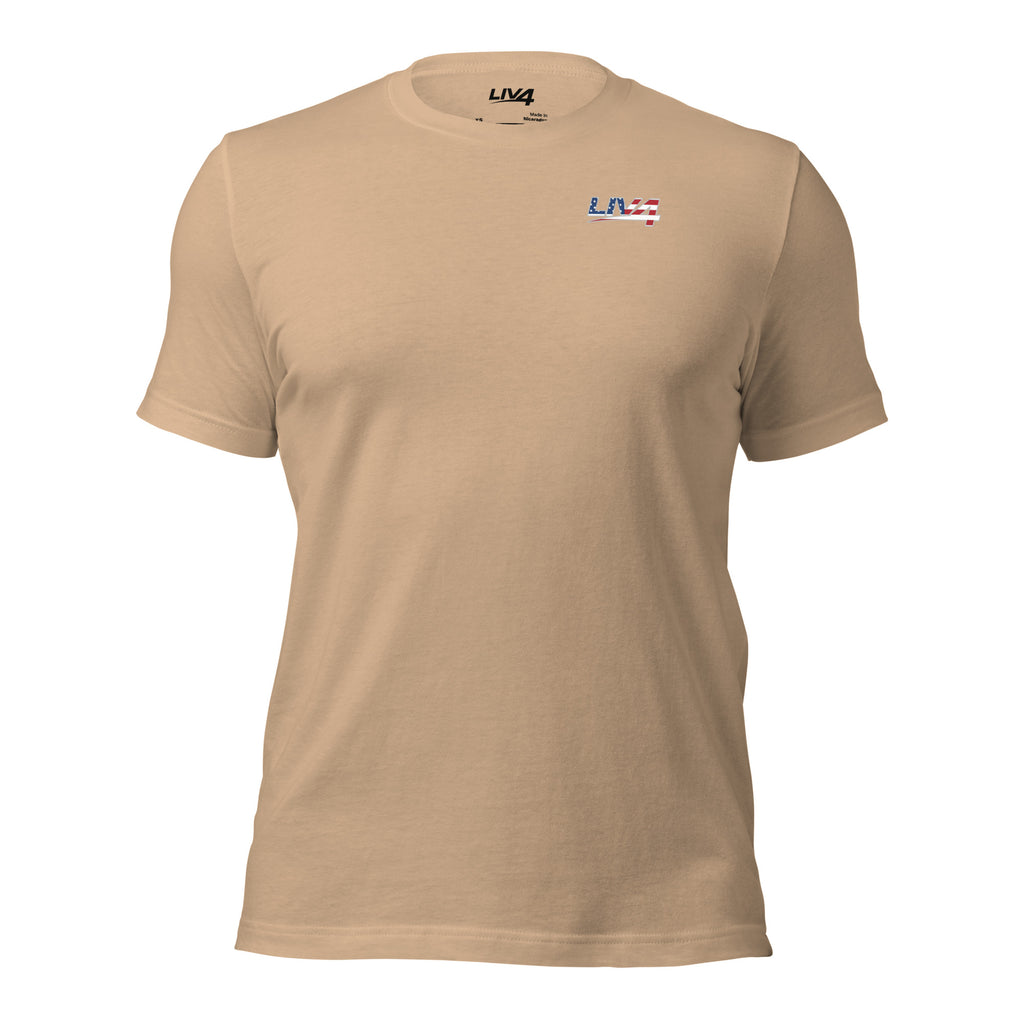 LIV 4 Stars Stripes and Tight Lines Fishing Unisex T-Shirt