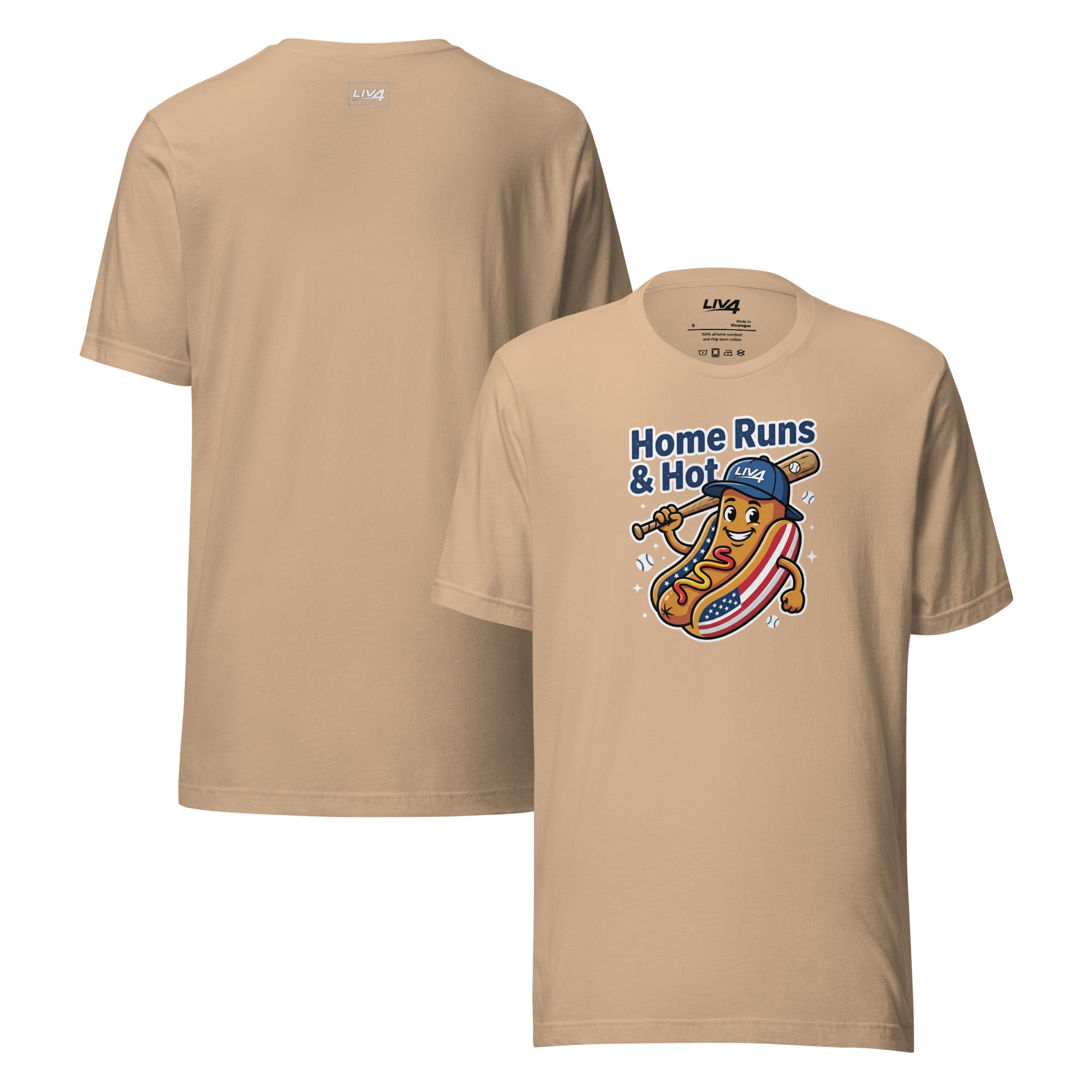 LIV 4 Home Runs & Hot Dogs Baseball Unisex T-Shirt