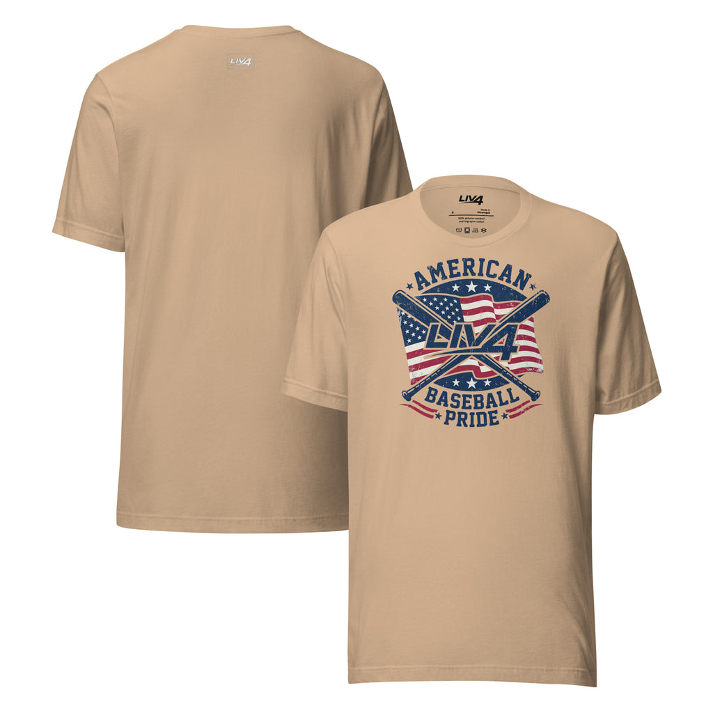 LIV 4 American Baseball Pride Unisex T-Shirt