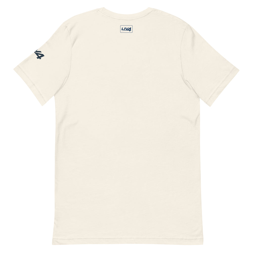 LIV 4 Soccer with USA Flag Unisex T-Shirt